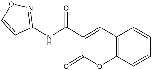 2H-1-Benzopyran-3-carboxamide,N-3-isoxazolyl-2-oxo-(9CI) Structure