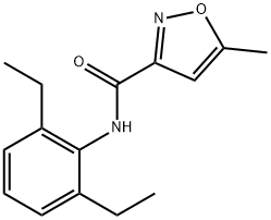 3-Isoxazolecarboxamide,N-(2,6-diethylphenyl)-5-methyl-(9CI) Struktur