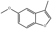 3-メチル-5-メトキシベンゾフラン 化学構造式