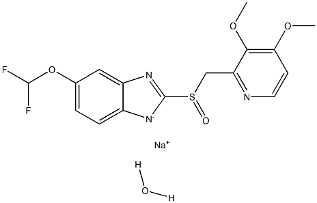 Pantoprazole sodiuM hydrate, 718635-09-7, 结构式