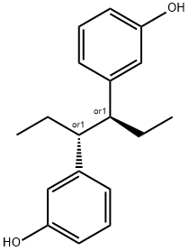 Phenol, 3,3'-((1R,2S)-1,2-diethyl-1,2-ethanediyl)bis-, rel- Structure