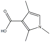 1H-Pyrrole-3-carboxylicacid,1,2,4-trimethyl-(9CI) Struktur