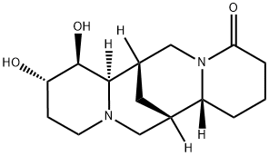 (7S,7aβ,14aα)-Dodecahydro-8α,9β-dihydroxy-7α,14α-methano-4H,6H-dipyrido[1,2-a:1',2'-e][1,5]diazocin-4-one Struktur