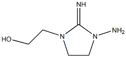 1-Imidazolidineethanol,3-amino-2-imino-(9CI) 结构式
