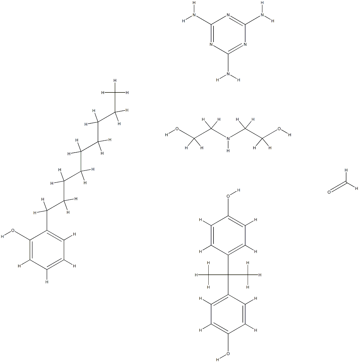 Formaldehyde, polymer with 2,2'-iminobis[ethanol], 4,4'-(1-methylethylidene)bis[phenol], nonylphenol and 1,3,5-triazine-2,4,6-triamine|