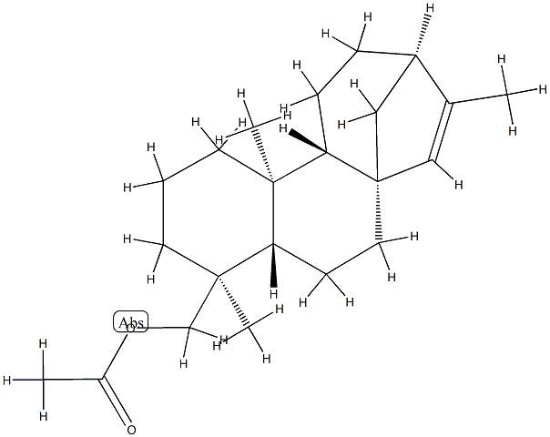 Kauren-18-ol, acetate, (4beta)- 结构式
