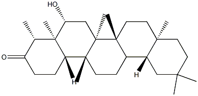 6β-Hydroxy-D:A-friedooleanan-3-one 结构式