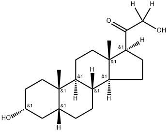 5-Pregnan-3a,21-diol-20-one-17a,d3 Structure
