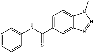 1H-Benzotriazole-5-carboxamide,1-methyl-N-phenyl-(9CI) Structure