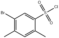 5-ブロモ-2,4-ジメチルベンゼンスルホニルクロリド 化学構造式