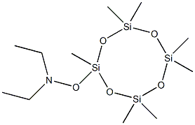 N-Ethyl-N-[(2,4,4,6,6,8,8-heptamethylcyclooctanetetrasiloxane-2-yl)oxy]ethanamine Structure