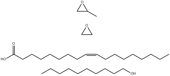 Oxirane, methyl-, polymer with oxirane, mono-9-octadecenoate, decyl ether, (Z)- Structure