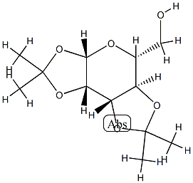 1-O,2-O:3-O,4-O-ビス(1-メチルエチリデン)-β-D-マンノピラノース 化学構造式