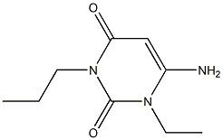 Uracil, 6-amino-3-ethyl-1-propyl- mixed with 6-amino-1-ethyl-3-propyluracil (4:1) 化学構造式