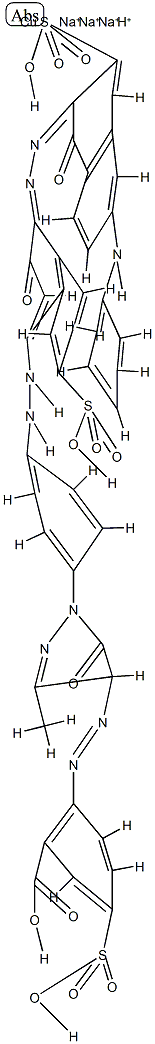 Cuprate(4-), [2-[[4,5-dihydro-1-[4-[[3-hydroxy-4-[[1-hydroxy-6-(phenylamino)-3-sulfo-2-naphthalenyl]azo]-7-sulfo-1-naphthalenyl]azo]phenyl]-3-methyl-5-oxo-1H-pyrazol-4-yl]azo]-5-sulfobenzoato(6-)]-, trisodium hydrogen Struktur