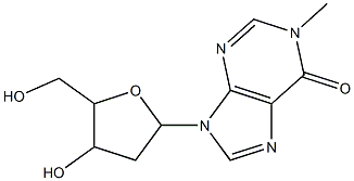 Inosine,2'-deoxy-1-methyl- Structure