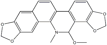 6-甲氧基二氢血根碱, 72401-54-8, 结构式