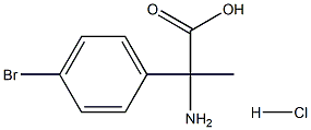 2-amino-2-(4-bromophenyl)propanoic acid Structure