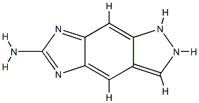 Imidazo[4,5-f]indazol-6-amine,  1,5-dihydro-  (9CI) Structure