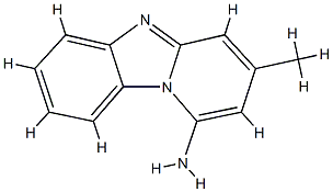 Pyrido[1,2-a]benzimidazol-1(5H)-imine, 3-methyl- (9CI) Structure