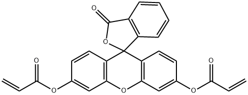 萤光素O,O`-二丙烯酸酯, 7262-39-7, 结构式