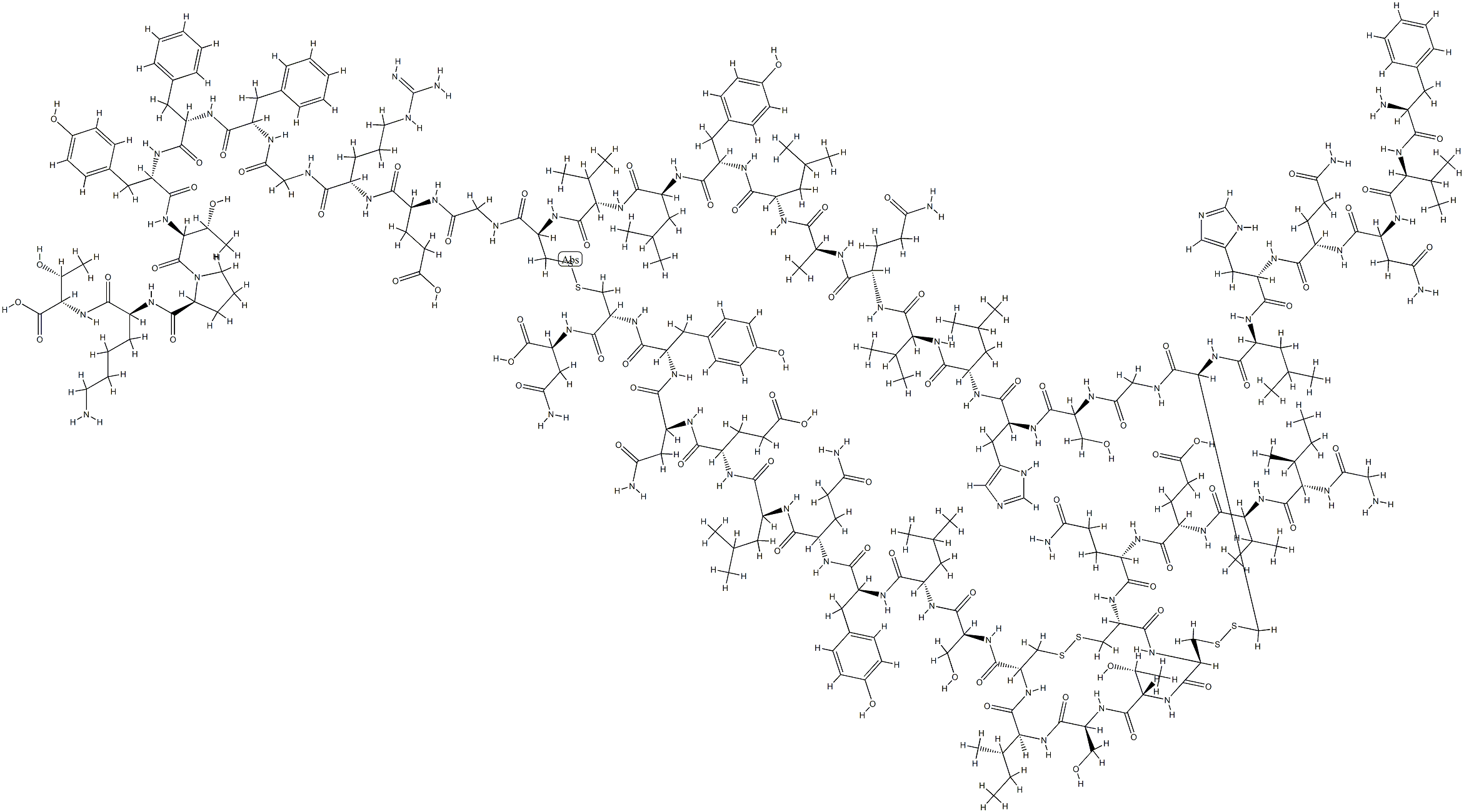 insulin, Gln(B13)- Structure