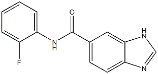 1H-Benzimidazole-5-carboxamide,N-(2-fluorophenyl)-(9CI) Structure