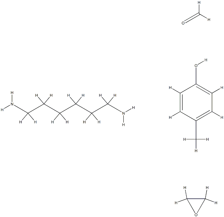 甲醛与1,6-环己胺、4-甲基苯酚和环氧乙烷的聚合物,72829-02-8,结构式