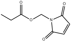 N-プロピオニルオキシメチルマレイミド 化学構造式