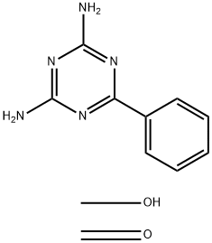 Formaldehyde polymer with methanol and 6-phenyl-1,3,5-triazine-2,4-diamine Structure
