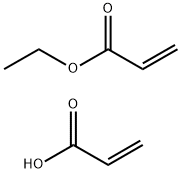 2-Propenoic acid, polymer with ethyl 2-propenoate, ammonium salt 结构式