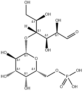 lactose 6'-phosphate Struktur