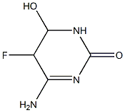 2(1H)-Pyrimidinone,4-amino-5-fluoro-5,6-dihydro-6-hydroxy-(9CI) 结构式