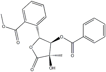 D-Ribonic acid, 2-C-methyl-, γ-lactone, 3,5-dibenzoate Structure
