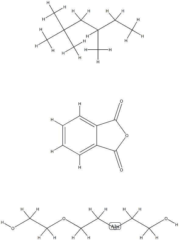 1,3-Isobenzofurandione, polymer with 2,2-1,2-ethanediylbis(oxy)bisethanol, 3,5,5-trimethylhexyl ester Structure