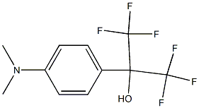 α,α-Bis(trifluoromethyl)-p-dimethylaminobenzyl alcohol Structure