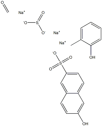 6-羟基-2-萘磺酸单钠盐与亚硫酸二钠、甲醛和甲基苯酚的聚合物,73003-46-0,结构式