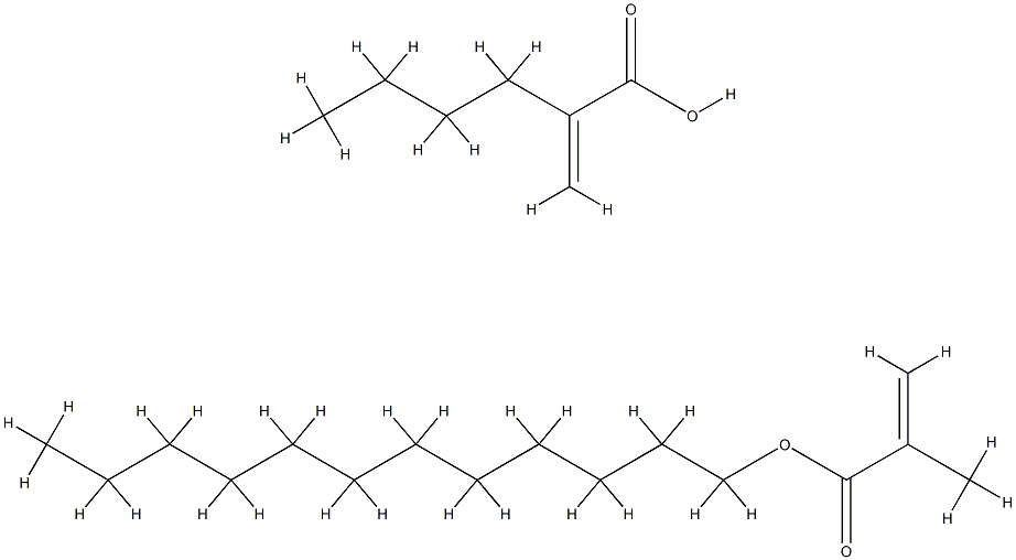 2-Propenoic acid, 2-methyl-, dodecyl ester, polymer with butyl 2-propenoate Struktur