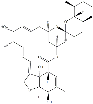 伊维菌素B1糖苷配基, 73162-95-5, 结构式