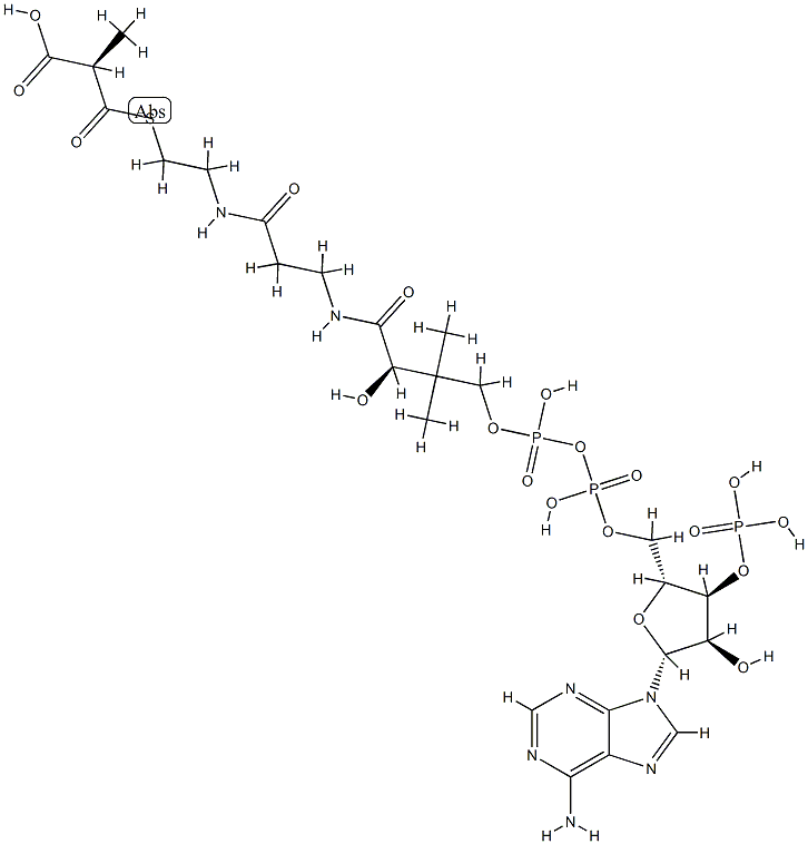 R-Methylmalonyl-CoA,73173-92-9,结构式
