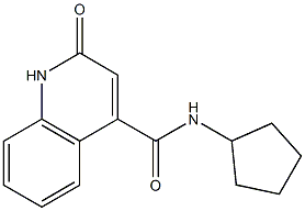 4-Quinolinecarboxamide,N-cyclopentyl-1,2-dihydro-2-oxo-(9CI) Struktur