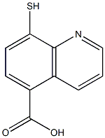 5-Quinolinecarboxylicacid,8-mercapto-(9CI) Structure