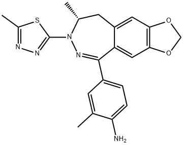 732278-52-3 (R)-5-(4-AMINO-3-METHYL-PHENYL)-8-METHYL-7-(5-METHYL-1,3,4-THIADIAZOL-2-YL)-8,9-DIHYDRO-7H-1,3-DIOXOLO[4,5-H][2,3]-BENZODIAZEPINE