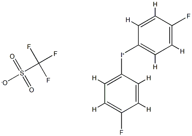 Bis(4-fluorophenyl)iodonium trifluoromethanesulfonate Struktur