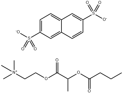 2-(2-butanoyloxypropanoyloxy)ethyl-trimethyl-azanium, naphthalene-2,6- disulfonate Structure