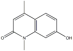 2(1H)-Quinolinone,7-hydroxy-1,4-dimethyl-(9CI) Struktur