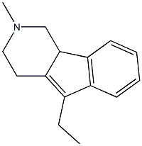 1H-Indeno[1,2-c]pyridine,5-ethyl-2,3,4,9b-tetrahydro-2-methyl-(9CI) Structure