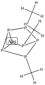 Heptaphosphatricyclo[2.2.1.02,6heptane, trimethyl- Structure
