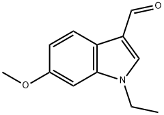 1H-Indole-3-carboxaldehyde,1-ethyl-6-methoxy-(9CI) Structure
