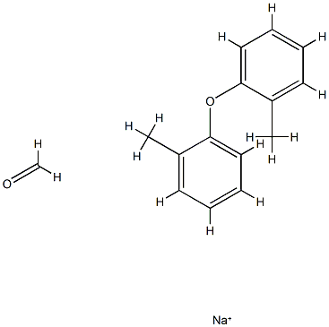 甲醛、磺化的1,1'-氧双[甲基苯]的聚合物钠盐 结构式